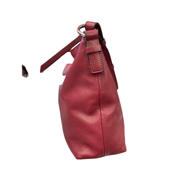 Radley London wms maroon silver leather shoulder handbag SKU 9886 - Picture 10 of 16